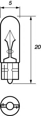 MOTAQUIP VBU924 Bulb, auxiliary stop light